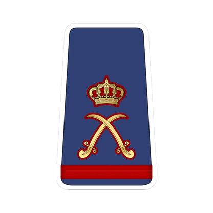 14. KAF MG (Kuwait) (Military Rank) STICKER Vinyl Kiss-Cut Decal 3 Inch White - The Sticker Space