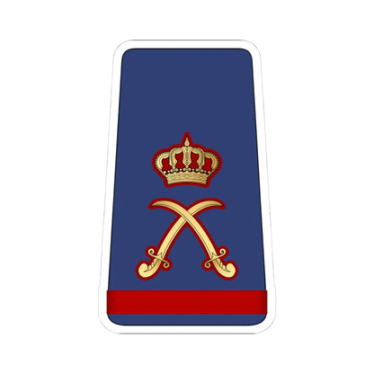 14. KAF MG (Kuwait) (Military Rank) STICKER Vinyl Kiss-Cut Decal 4 Inch White - The Sticker Space