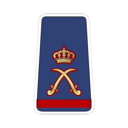 14. KAF MG (Kuwait) (Military Rank) STICKER Vinyl Kiss-Cut Decal 6 Inch White - The Sticker Space