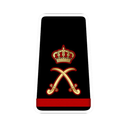 14. KNF MG (Kuwait) (Military Rank) STICKER Vinyl Kiss-Cut Decal 2 Inch White - The Sticker Space