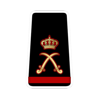 14. KNF MG (Kuwait) (Military Rank) STICKER Vinyl Kiss-Cut Decal 3 Inch White - The Sticker Space