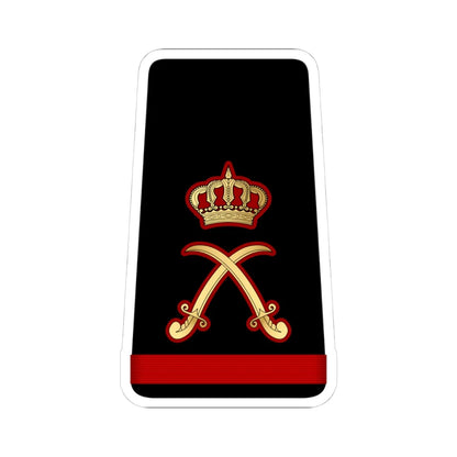 14. KNF MG (Kuwait) (Military Rank) STICKER Vinyl Kiss-Cut Decal 4 Inch White - The Sticker Space
