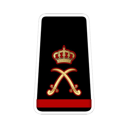 14. KNF MG (Kuwait) (Military Rank) STICKER Vinyl Kiss-Cut Decal 6 Inch White - The Sticker Space