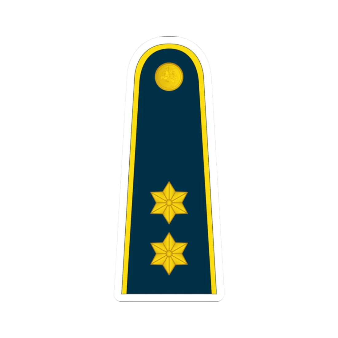 14 Lithuania Air Force 1LT (Lithuania) (Military Rank) STICKER Vinyl Kiss-Cut Decal 2 Inch White - The Sticker Space