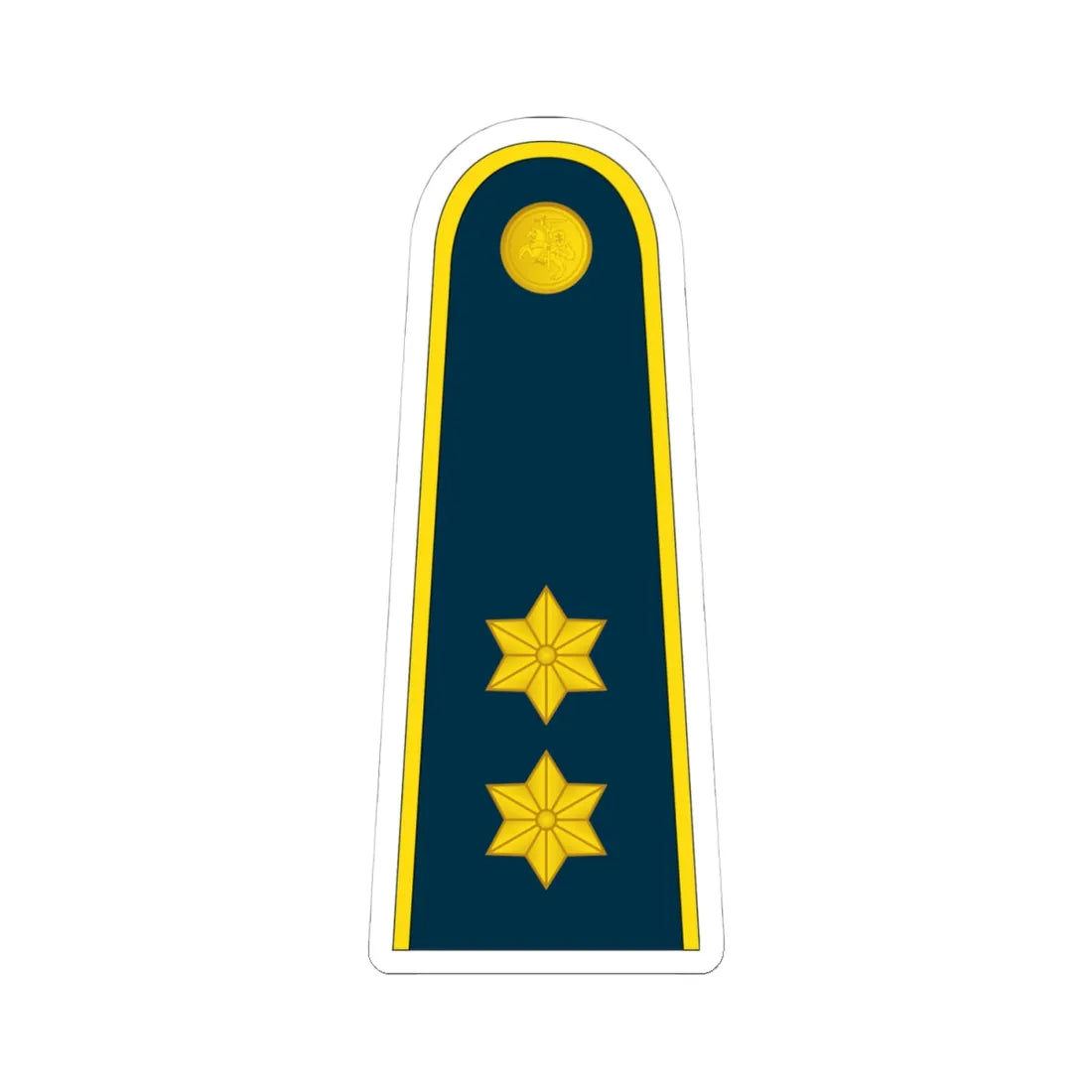 14 Lithuania Air Force 1LT (Lithuania) (Military Rank) STICKER Vinyl Kiss-Cut Decal 4 Inch White - The Sticker Space