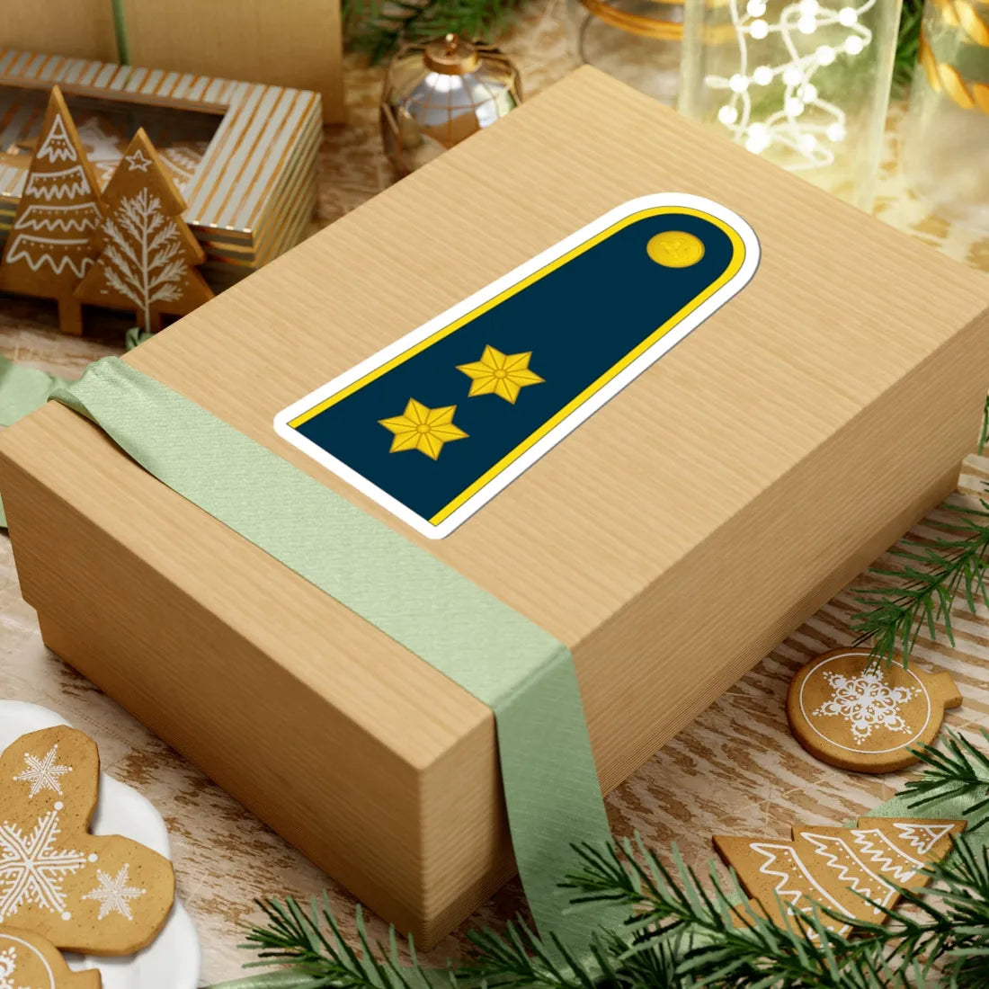 14 Lithuania Air Force 1LT (Lithuania) (Military Rank) STICKER Vinyl Kiss-Cut Decal - The Sticker Space