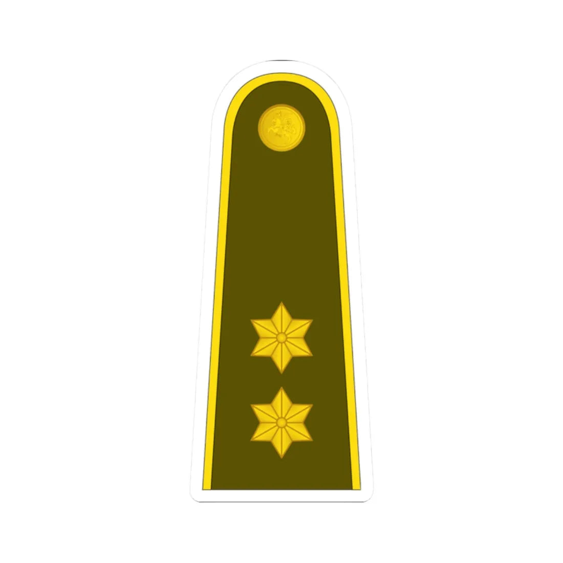 14 Lithuania Army 1LT (Lithuania) (Military Rank) STICKER Vinyl Kiss-Cut Decal 2 Inch White - The Sticker Space