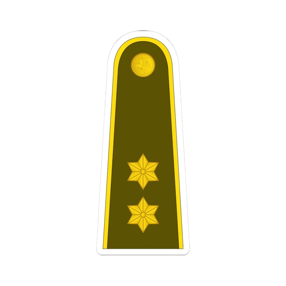 14 Lithuania Army 1LT (Lithuania) (Military Rank) STICKER Vinyl Kiss-Cut Decal 3 Inch White - The Sticker Space