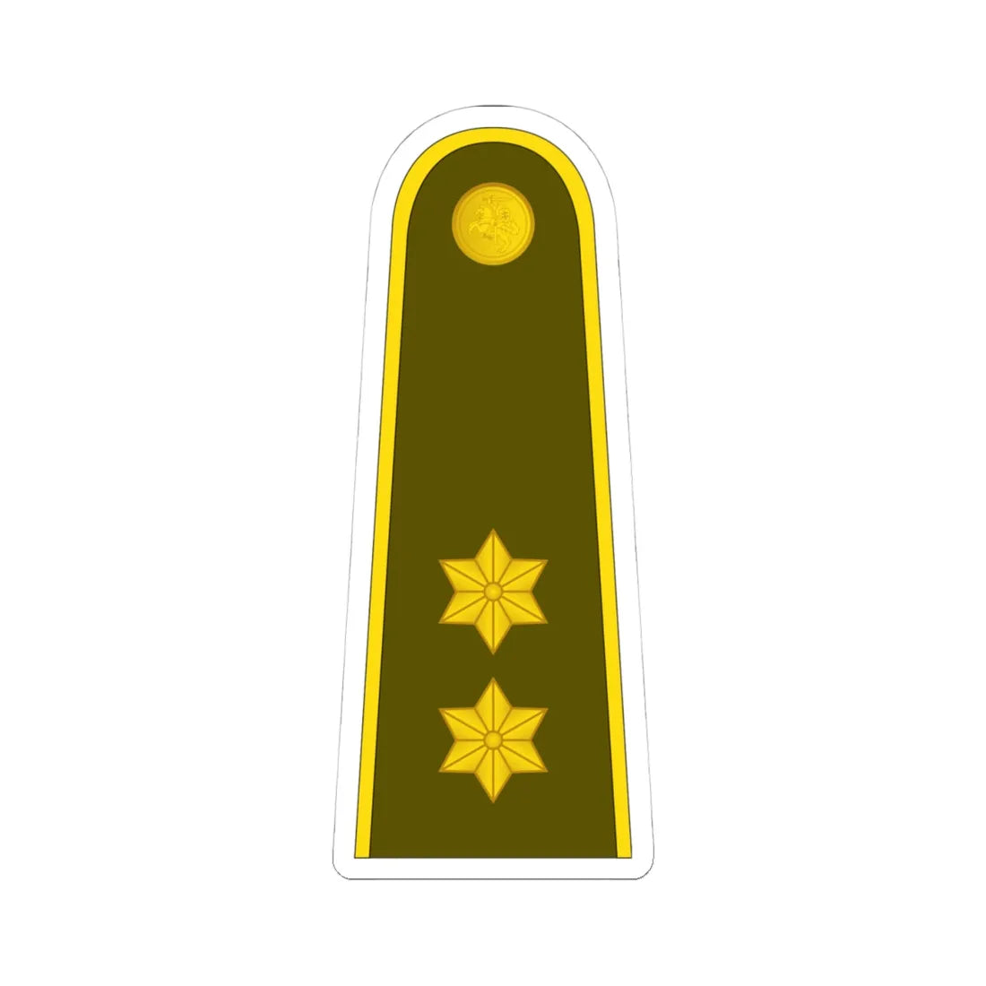 14 Lithuania Army 1LT (Lithuania) (Military Rank) STICKER Vinyl Kiss-Cut Decal 4 Inch White - The Sticker Space