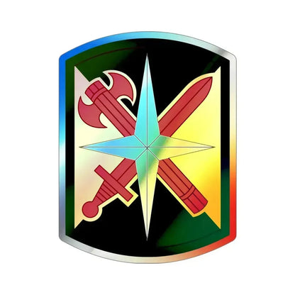 14 Military Police Brigade (U.S. Army) Holographic STICKER Die-Cut Vinyl Decal 4 Inch Holographic - The Sticker Space