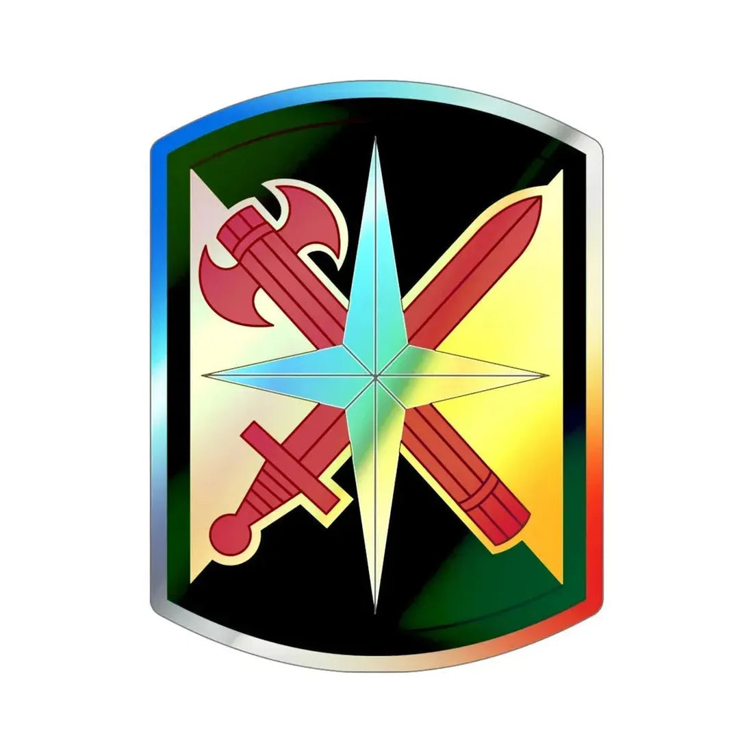 14 Military Police Brigade (U.S. Army) Holographic STICKER Die-Cut Vinyl Decal - The Sticker Space