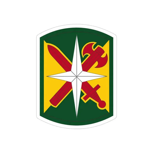 14 Military Police Brigade (U.S. Army) REVERSE PRINT Transparent Die-Cut STICKER 6 Inch Die-Cut Transparent - The Sticker Space