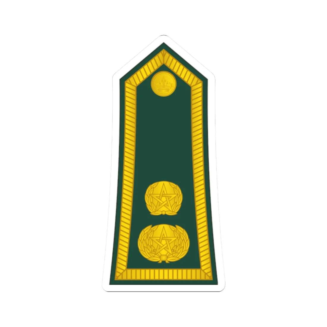 14 Moroccan Army LTC (Morocco) (Military Rank) STICKER Vinyl Kiss-Cut Decal 2 Inch White - The Sticker Space