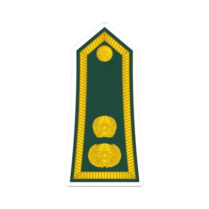 14 Moroccan Army LTC (Morocco) (Military Rank) STICKER Vinyl Kiss-Cut Decal 2 Inch White - The Sticker Space
