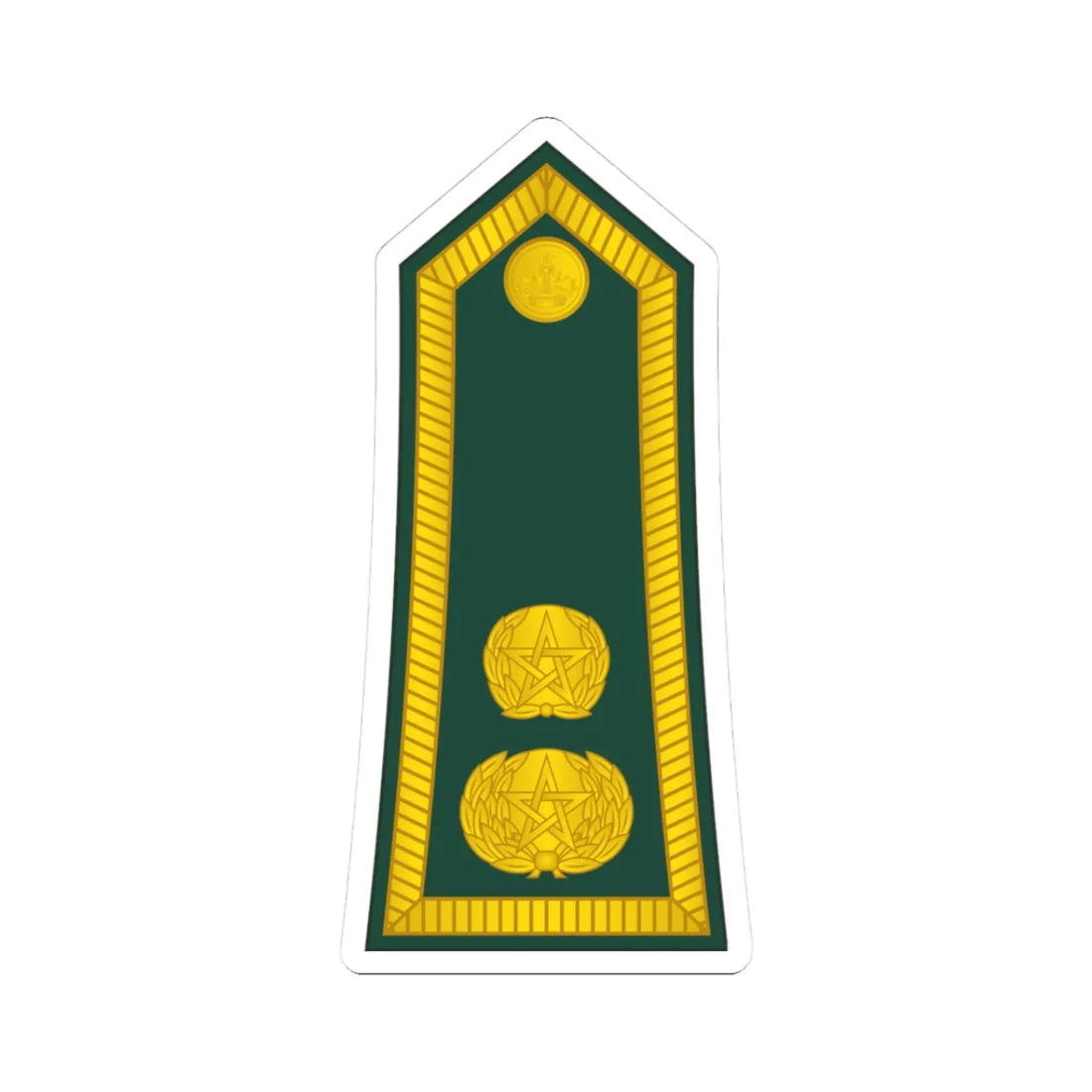 14 Moroccan Army LTC (Morocco) (Military Rank) STICKER Vinyl Kiss-Cut Decal 3 Inch White - The Sticker Space