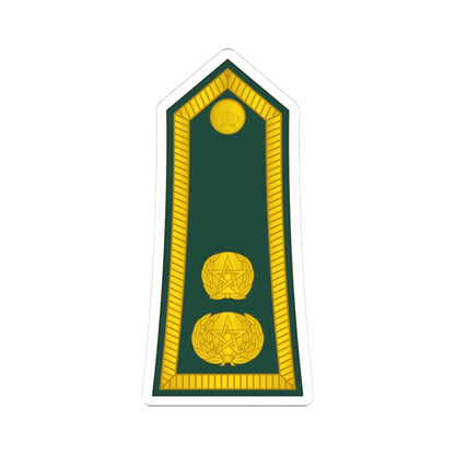 14 Moroccan Army LTC (Morocco) (Military Rank) STICKER Vinyl Kiss-Cut Decal 3 Inch White - The Sticker Space