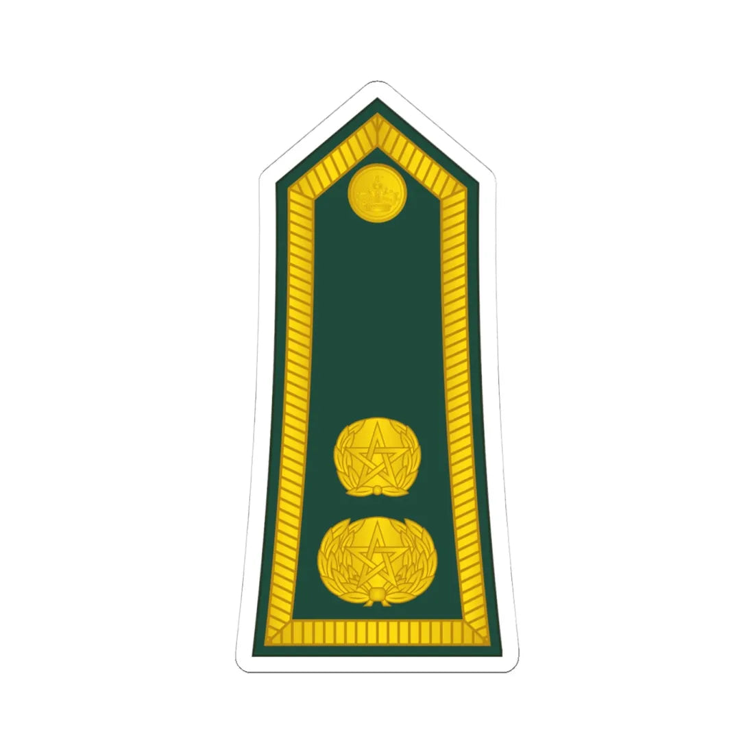 14 Moroccan Army LTC (Morocco) (Military Rank) STICKER Vinyl Kiss-Cut Decal 4 Inch White - The Sticker Space