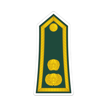 14 Moroccan Army LTC (Morocco) (Military Rank) STICKER Vinyl Kiss-Cut Decal 4 Inch White - The Sticker Space