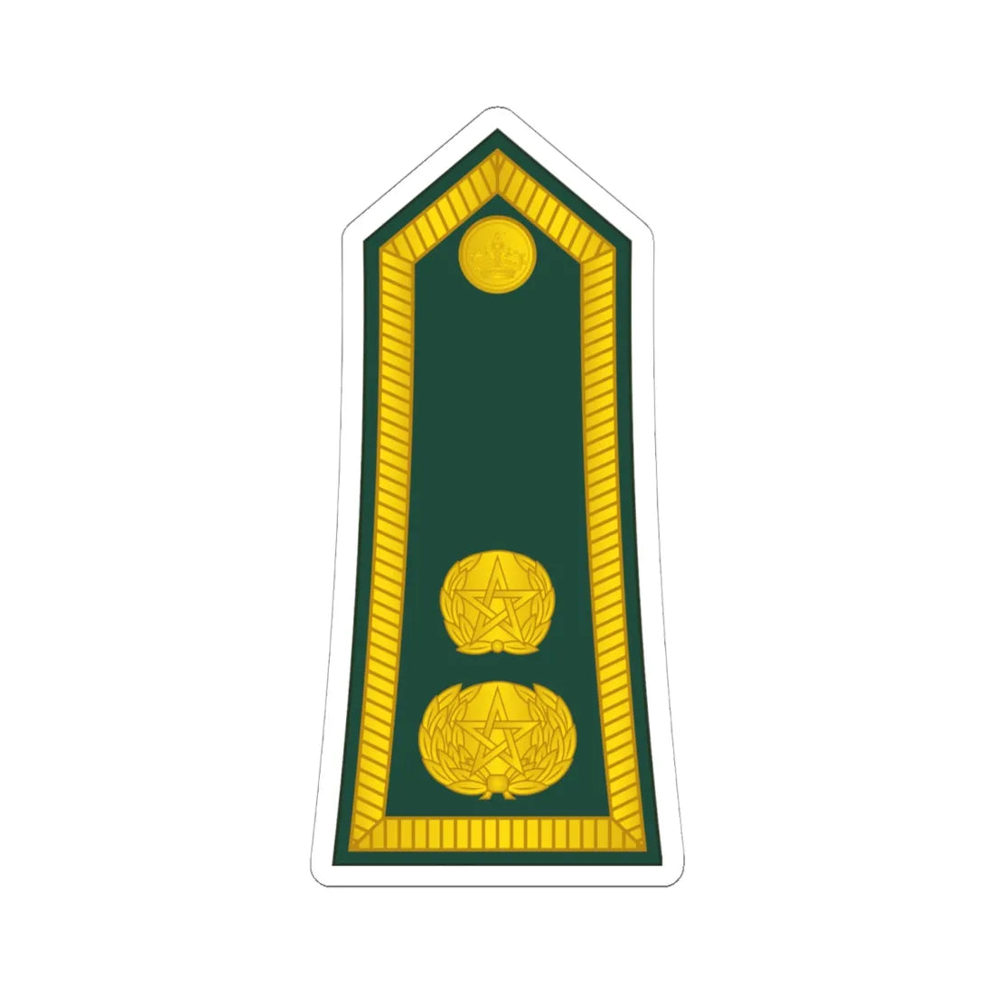 14 Moroccan Army LTC (Morocco) (Military Rank) STICKER Vinyl Kiss-Cut Decal 6 Inch White - The Sticker Space