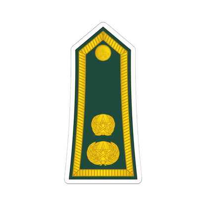 14 Moroccan Army LTC (Morocco) (Military Rank) STICKER Vinyl Kiss-Cut Decal 6 Inch White - The Sticker Space
