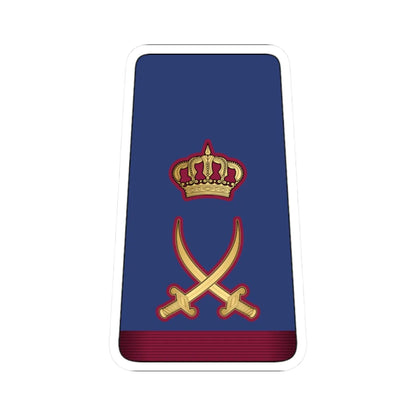 14. QEAF MG (Qatar) (Military Rank) STICKER Vinyl Kiss-Cut Decal 2 Inch White - The Sticker Space