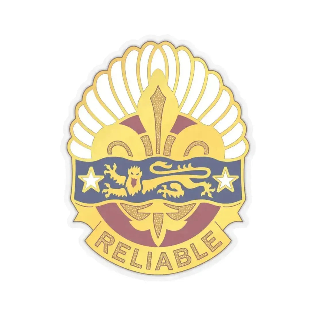 14 Transportation Battalion (U.S. Army) STICKER Vinyl Kiss-Cut Decal 6 Inch Transparent - The Sticker Space