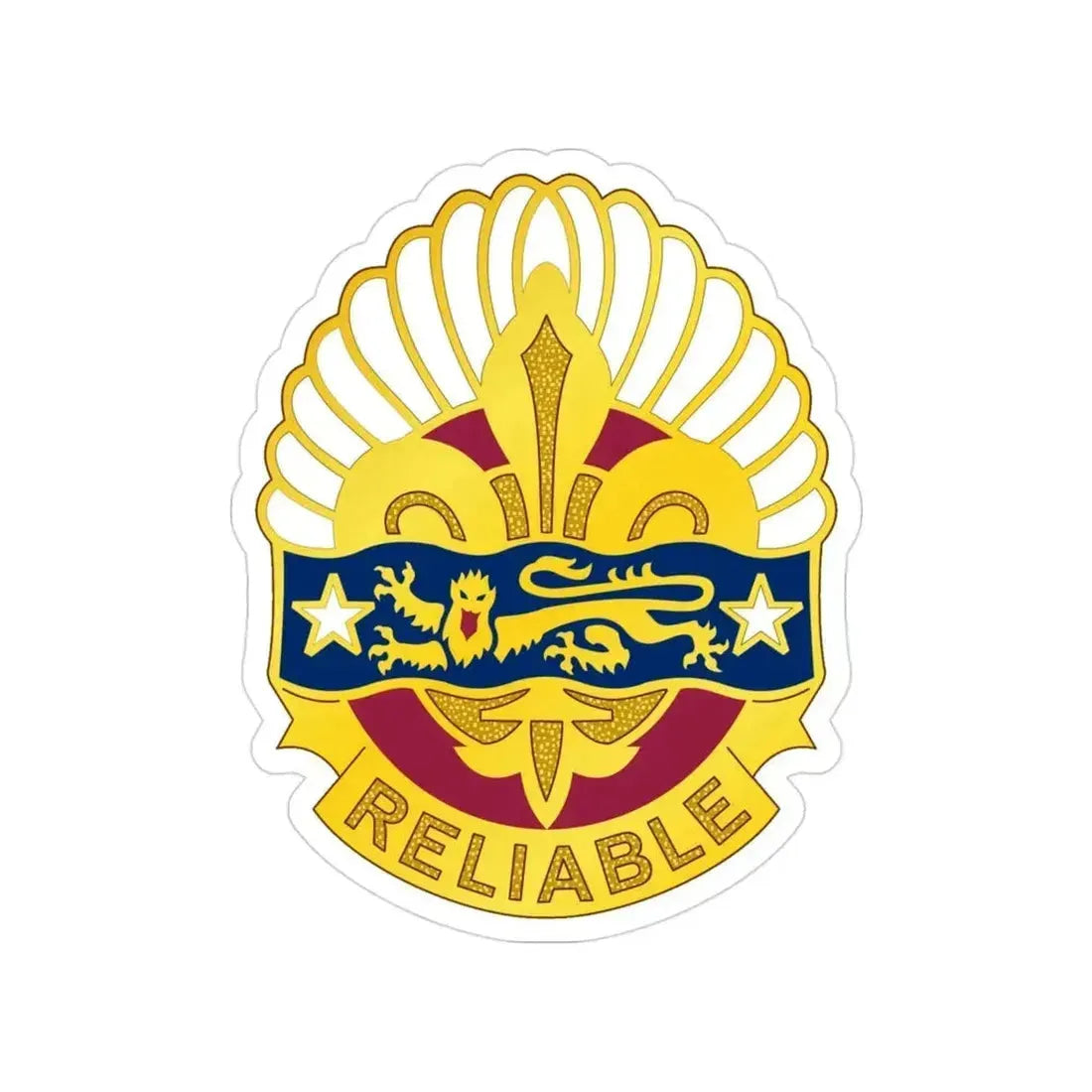 14 Transportation Battalion (U.S. Army) Transparent STICKER Die-Cut Vinyl Decal 3 Inch - The Sticker Space