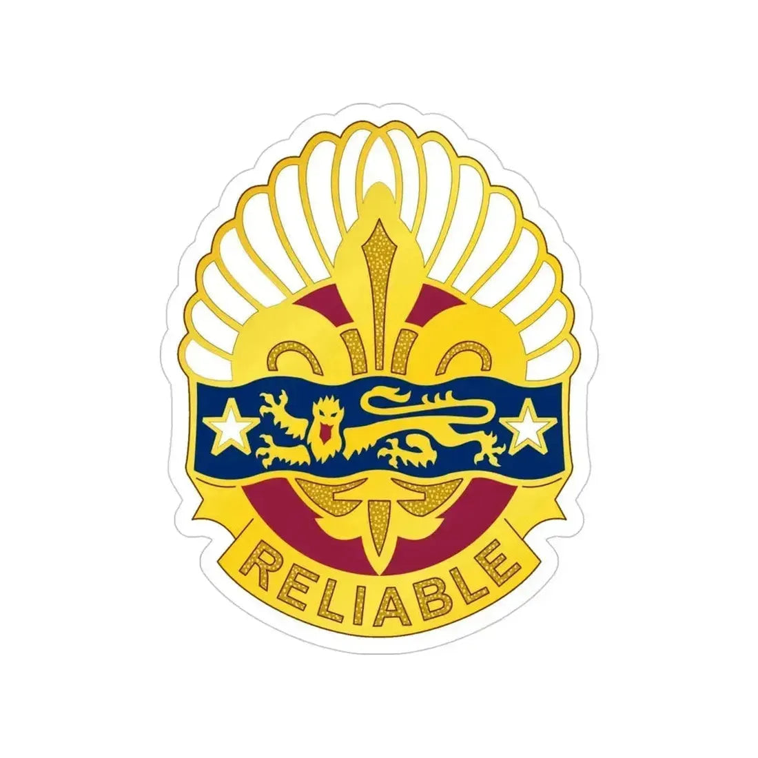 14 Transportation Battalion (U.S. Army) Transparent STICKER Die-Cut Vinyl Decal 4 Inch - The Sticker Space