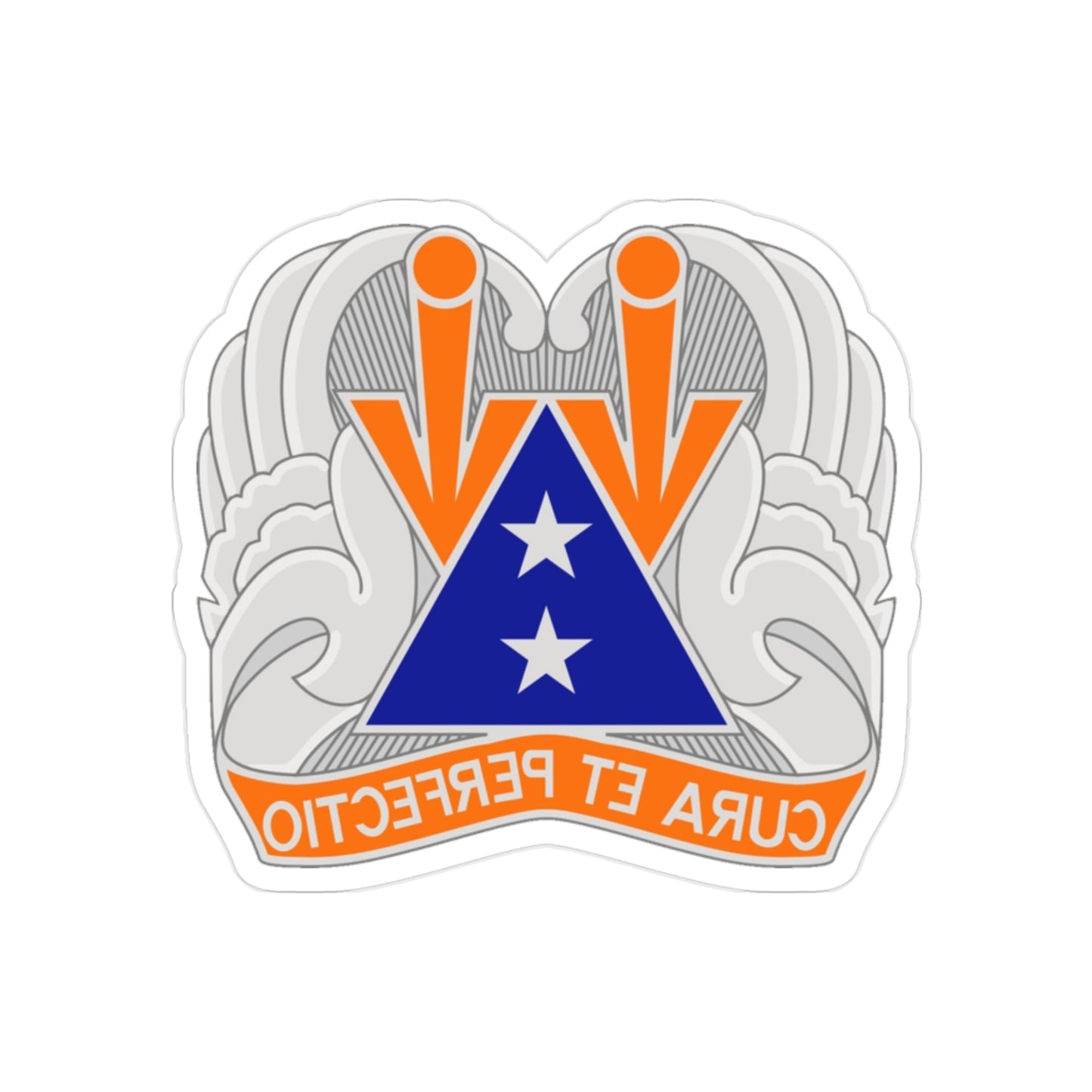 140 Aviation Regiment (U.S. Army) REVERSE PRINT Transparent STICKER-2" × 2"-The Sticker Space