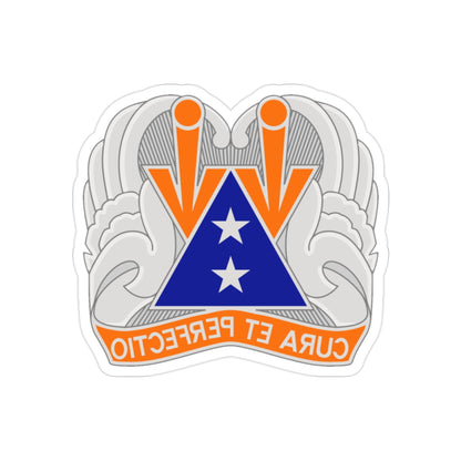 140 Aviation Regiment (U.S. Army) REVERSE PRINT Transparent STICKER-2" × 2"-The Sticker Space