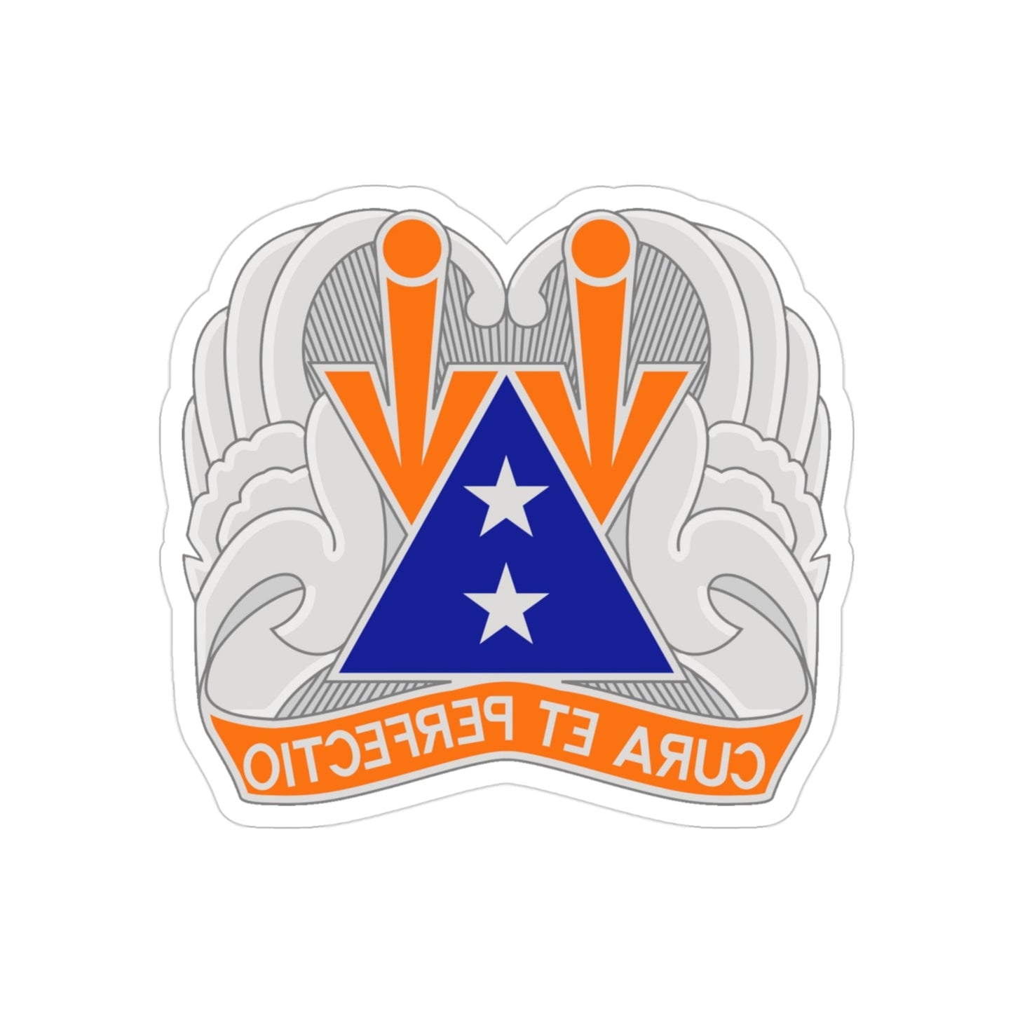 140 Aviation Regiment (U.S. Army) REVERSE PRINT Transparent STICKER-3" × 3"-The Sticker Space