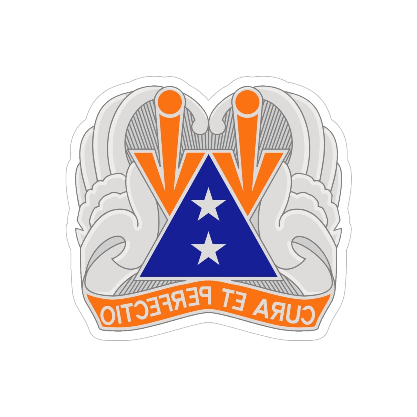 140 Aviation Regiment (U.S. Army) REVERSE PRINT Transparent STICKER-4" × 4"-The Sticker Space