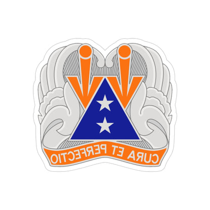 140 Aviation Regiment (U.S. Army) REVERSE PRINT Transparent STICKER-4" × 4"-The Sticker Space