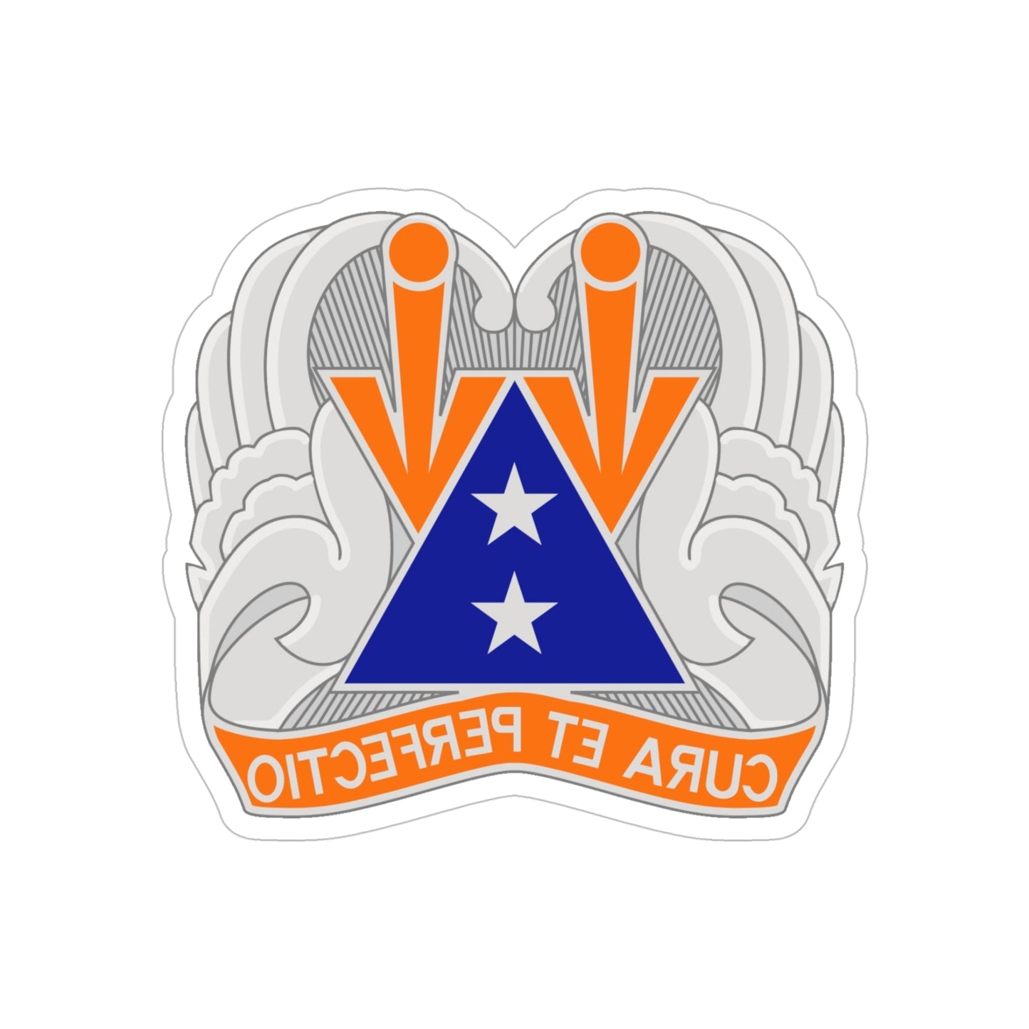 140 Aviation Regiment (U.S. Army) REVERSE PRINT Transparent STICKER-5" × 5"-The Sticker Space