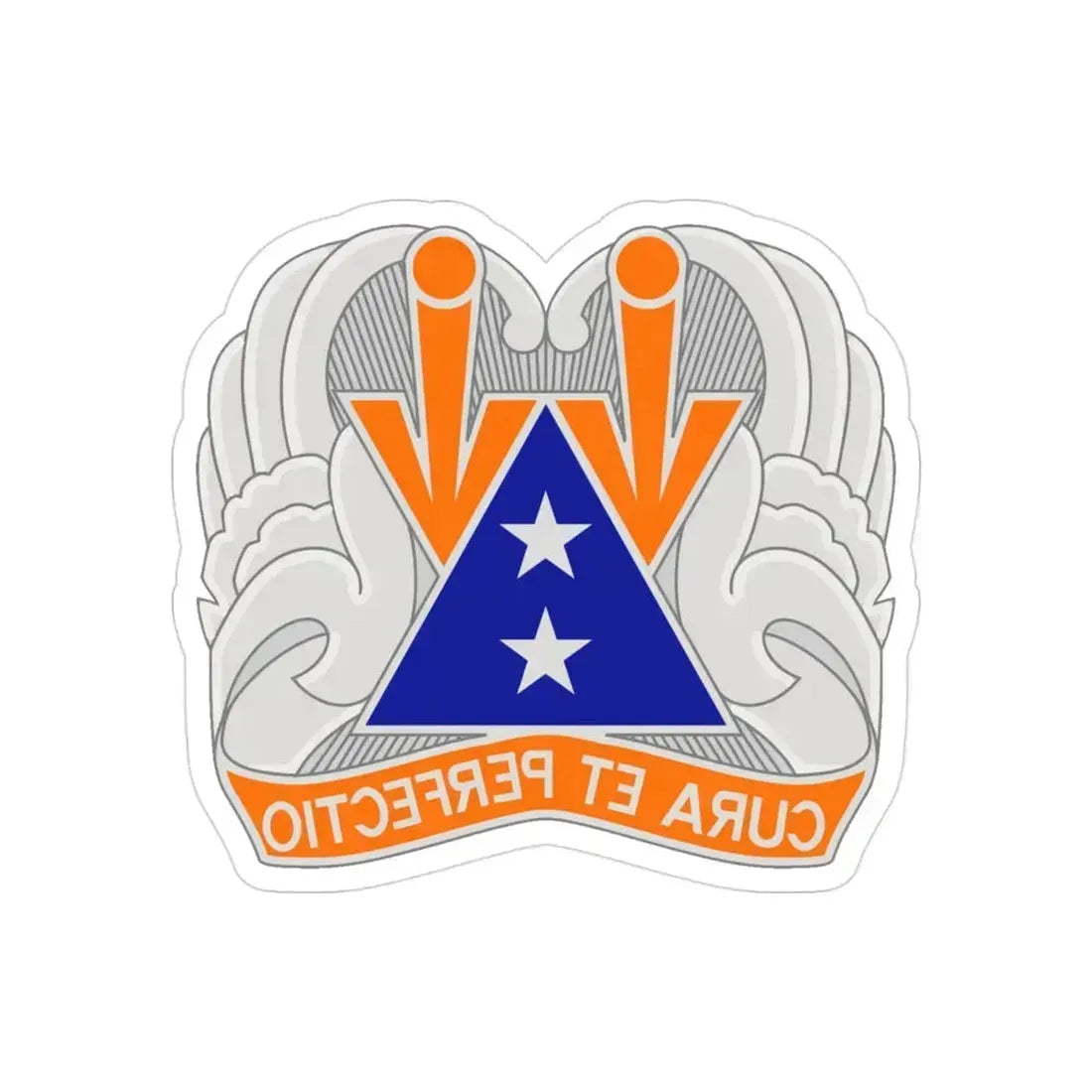 140 Aviation Regiment (U.S. Army) REVERSE PRINT Transparent Die-Cut STICKER 3 Inch Die-Cut Transparent - The Sticker Space