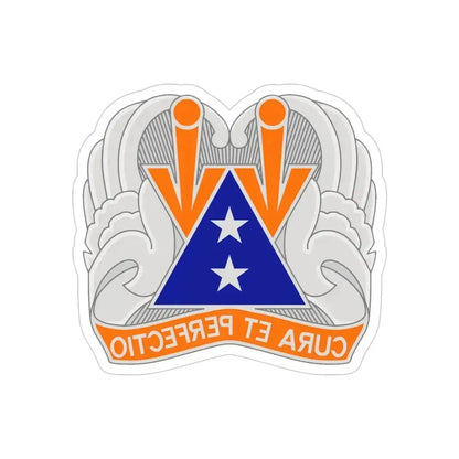 140 Aviation Regiment (U.S. Army) REVERSE PRINT Transparent Die-Cut STICKER 4 Inch Die-Cut Transparent - The Sticker Space