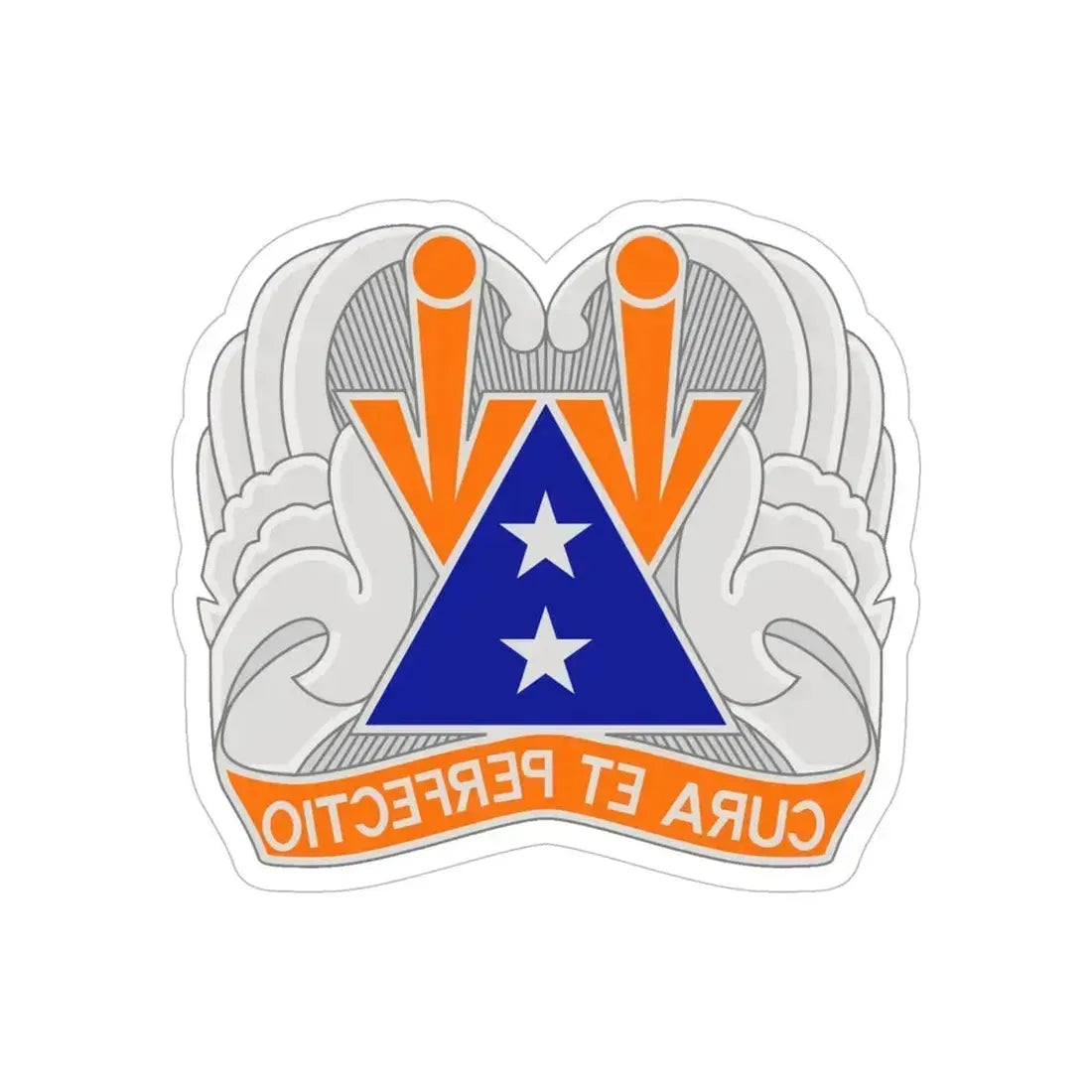 140 Aviation Regiment (U.S. Army) REVERSE PRINT Transparent Die-Cut STICKER 6 Inch Die-Cut Transparent - The Sticker Space