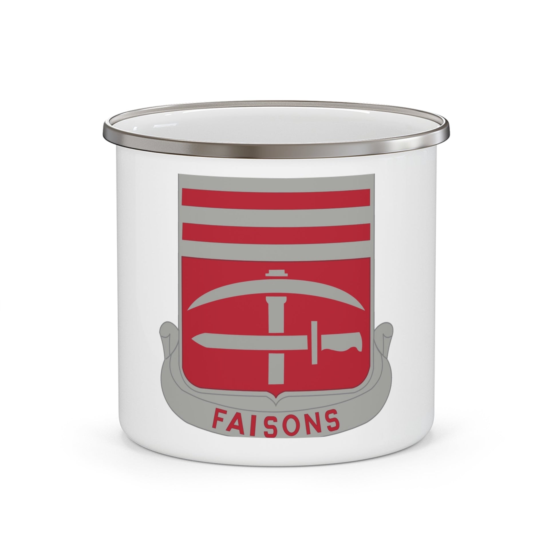 140 Engineer Battalion (U.S. Army) 12oz Enamel Mug-12oz-The Sticker Space