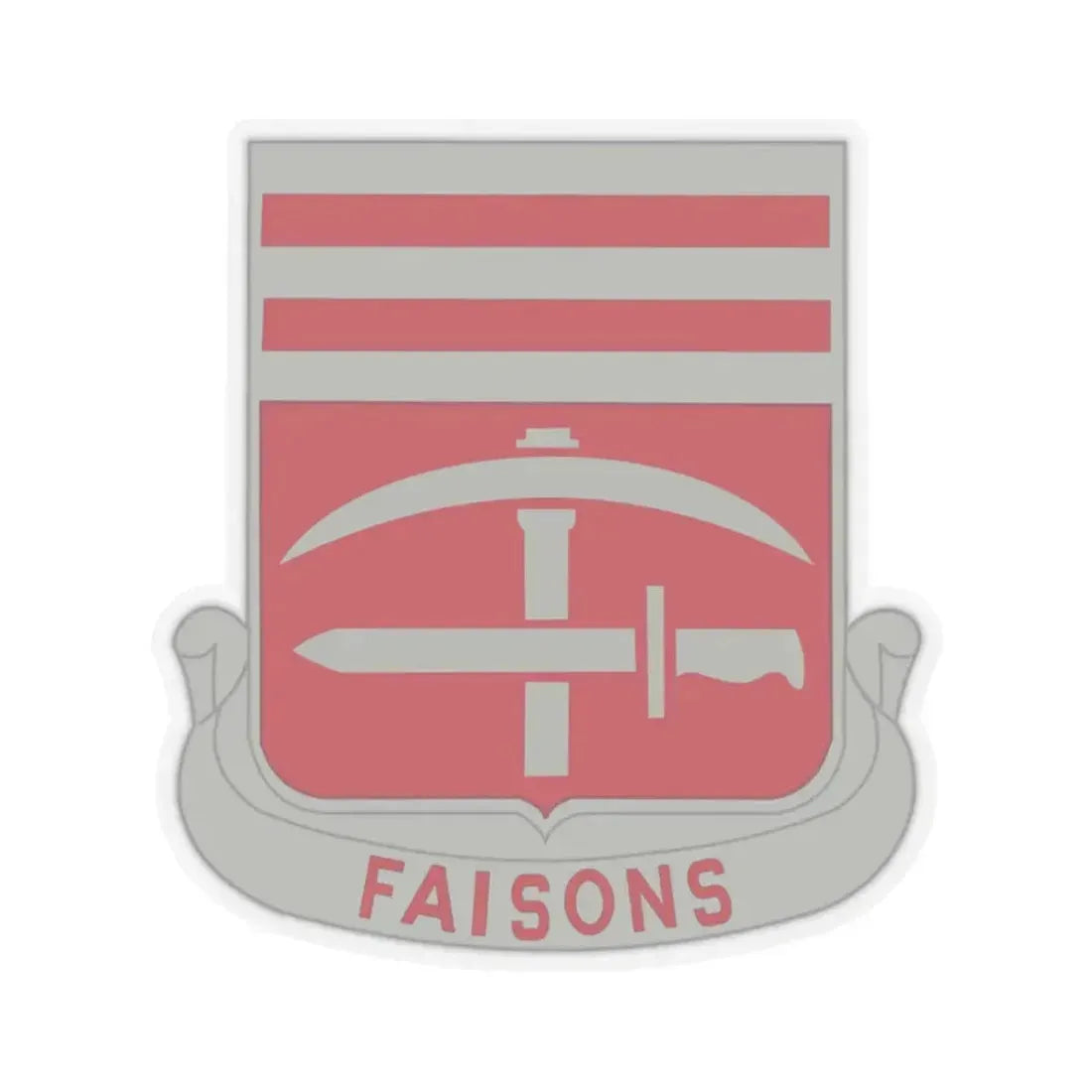 140 Engineer Battalion (U.S. Army) STICKER Vinyl Kiss-Cut Decal 2 Inch Transparent - The Sticker Space