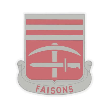 140 Engineer Battalion (U.S. Army) STICKER Vinyl Kiss-Cut Decal 2 Inch Transparent - The Sticker Space