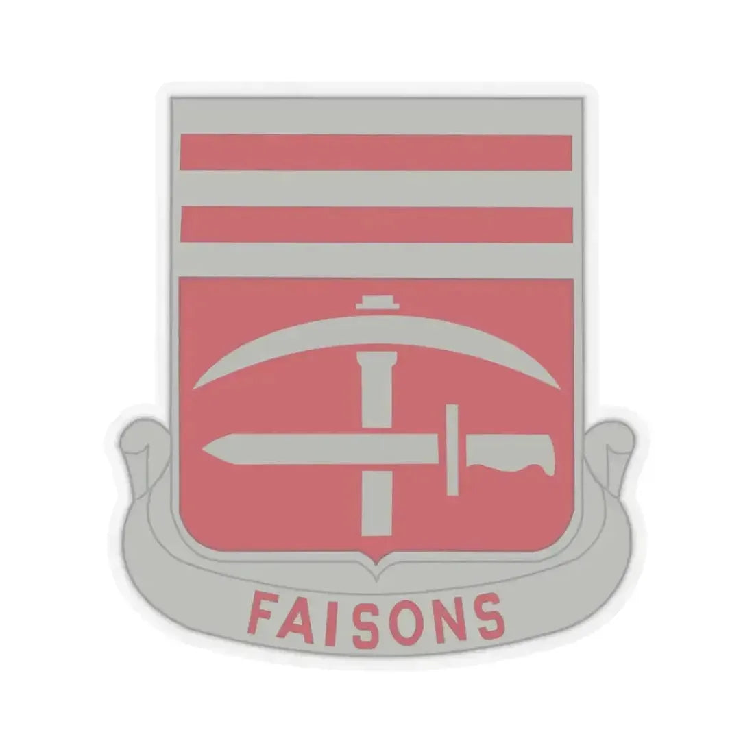 140 Engineer Battalion (U.S. Army) STICKER Vinyl Kiss-Cut Decal 3 Inch Transparent - The Sticker Space