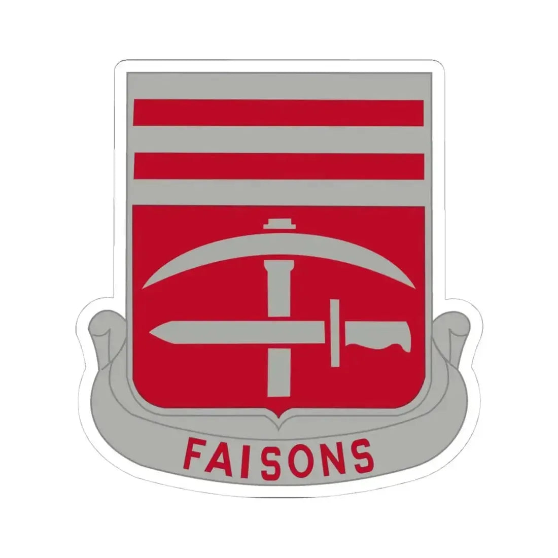 140 Engineer Battalion (U.S. Army) STICKER Vinyl Kiss-Cut Decal 4 Inch White - The Sticker Space