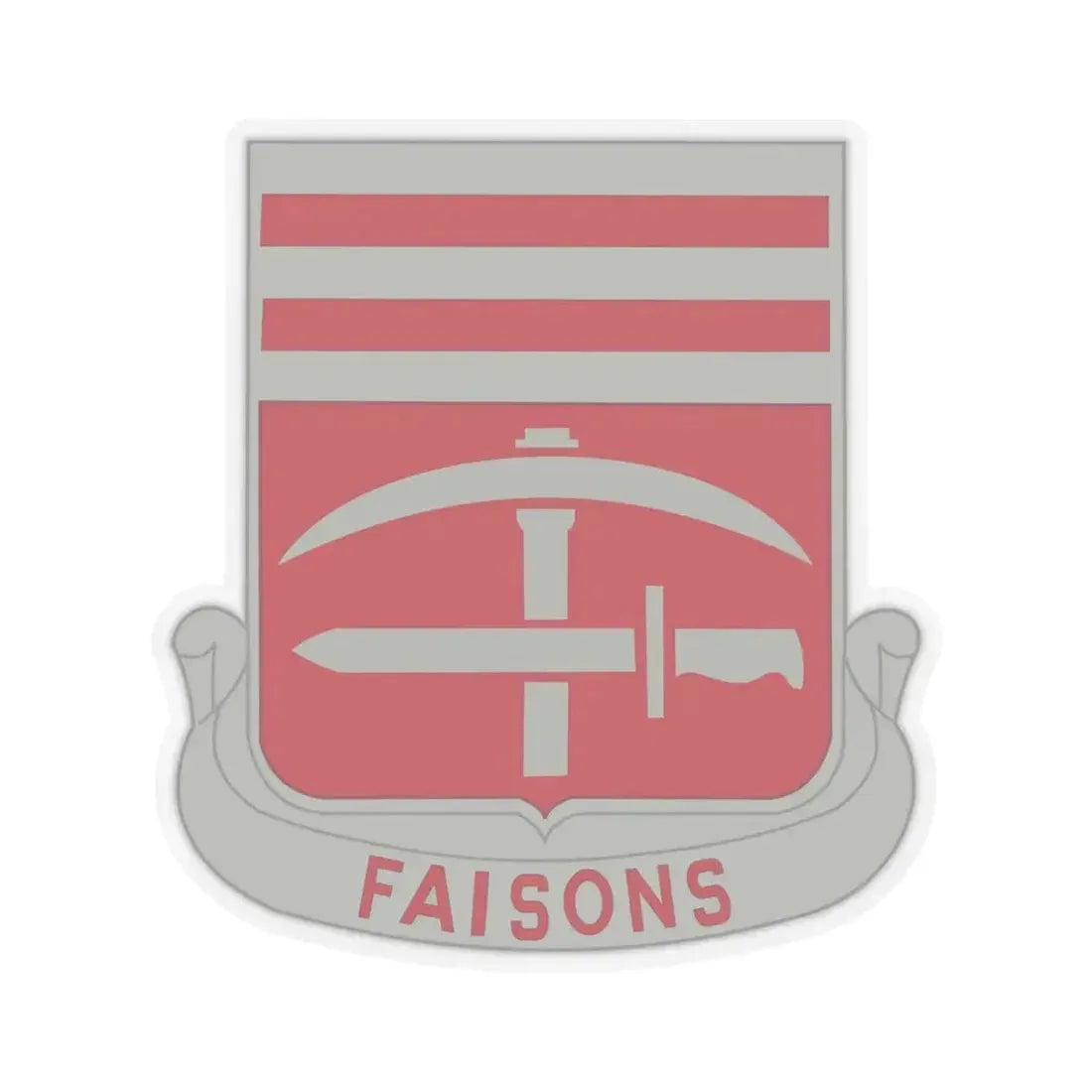 140 Engineer Battalion (U.S. Army) STICKER Vinyl Kiss-Cut Decal 6 Inch Transparent - The Sticker Space