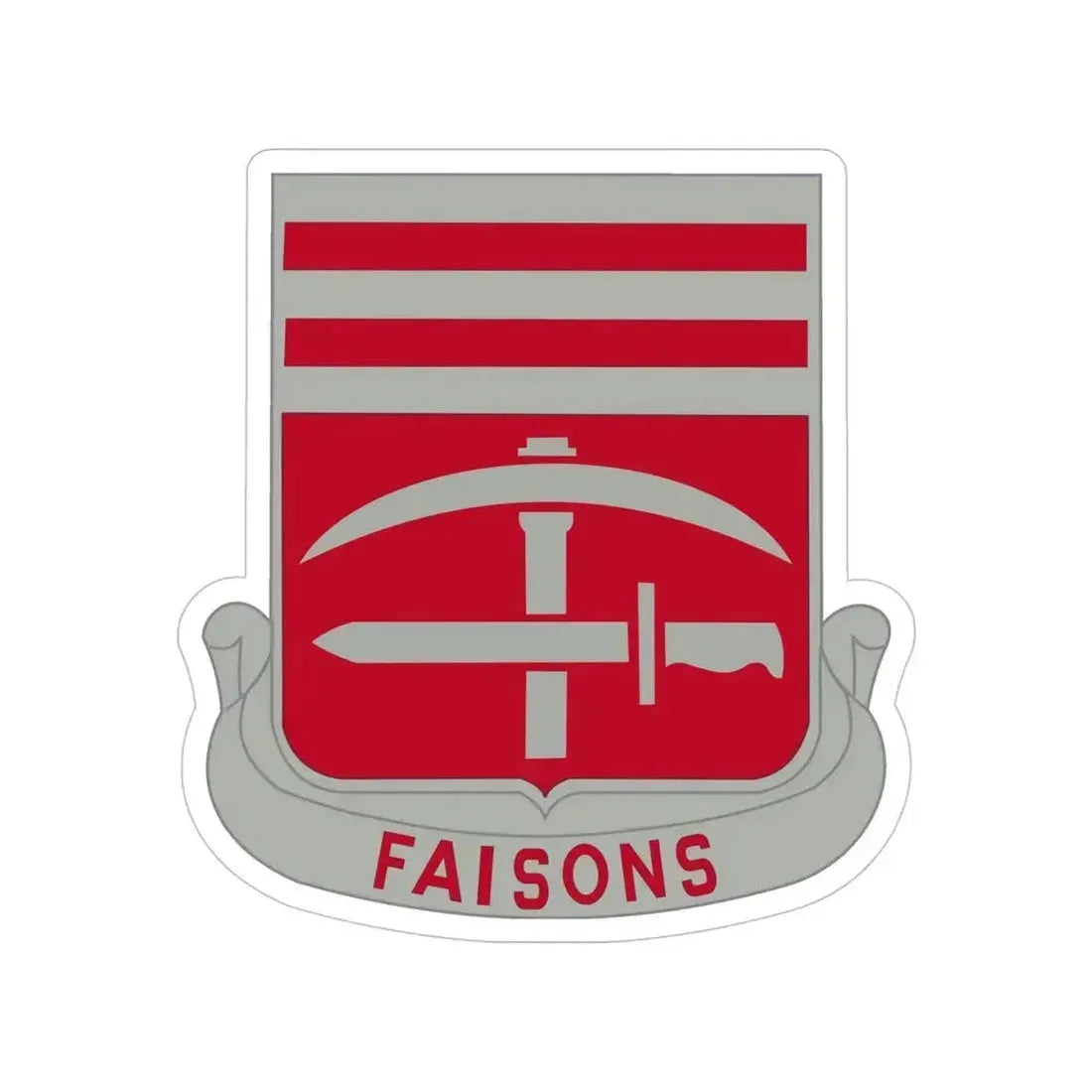 140 Engineer Battalion (U.S. Army) Transparent STICKER Die-Cut Vinyl Decal 5 Inch - The Sticker Space