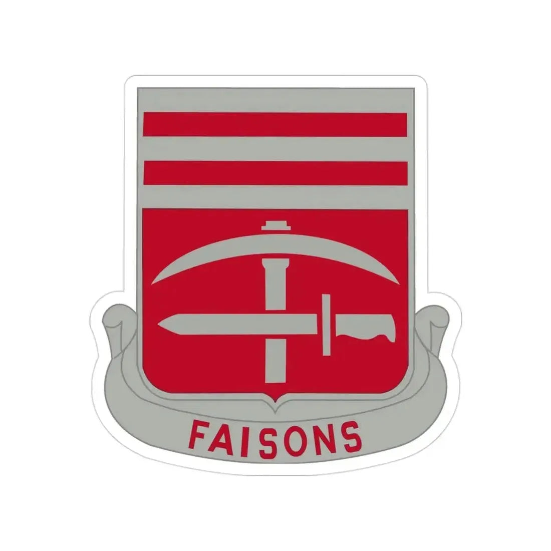 140 Engineer Battalion (U.S. Army) Transparent STICKER Die-Cut Vinyl Decal - The Sticker Space