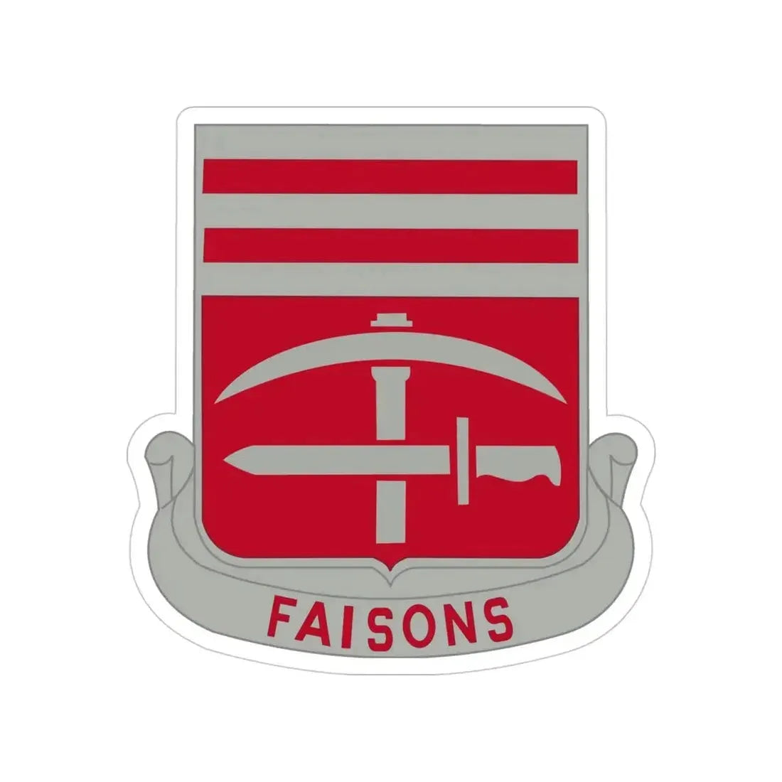 140 Engineer Battalion (U.S. Army) Transparent STICKER Die-Cut Vinyl Decal - The Sticker Space