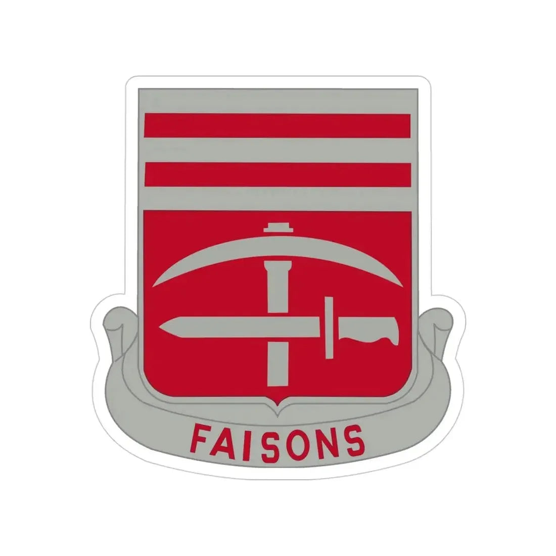 140 Engineer Battalion (U.S. Army) Transparent STICKER Die-Cut Vinyl Decal - The Sticker Space