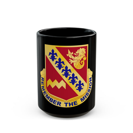 140 Signal Battalion (U.S. Army) Black Coffee Mug-15oz-The Sticker Space