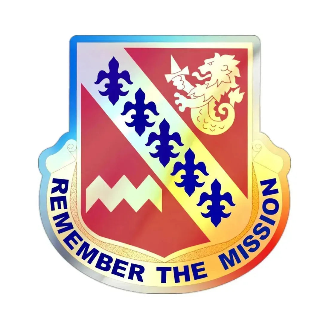 140 Signal Battalion (U.S. Army) Holographic STICKER Die-Cut Vinyl Decal 2 Inch Holographic - The Sticker Space