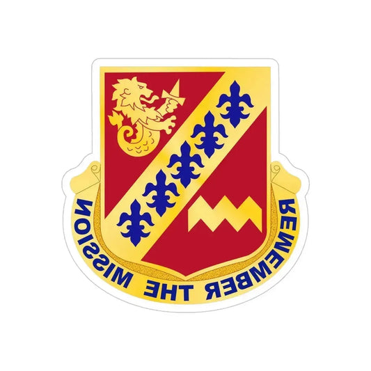 140 Signal Battalion (U.S. Army) REVERSE PRINT Transparent Die-Cut STICKER 6 Inch Die-Cut Transparent - The Sticker Space
